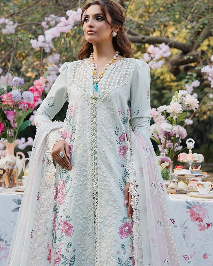 Zevk | Flora Festive Lawn | JASMINE by Zevk - Designer Dress - Type: Ladies Clothes - Available at Libayah - 100% Original