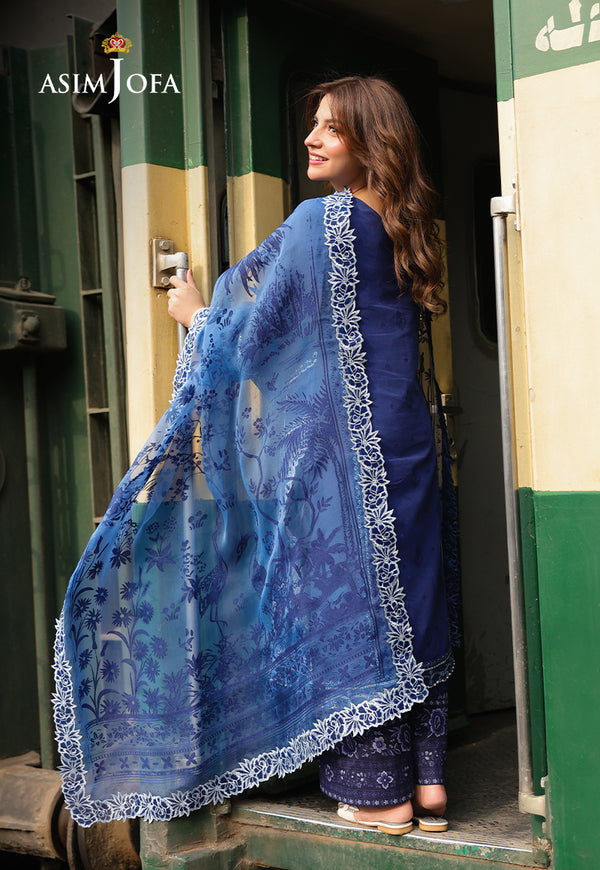 Asim Jofa | Summer Rhapsody | AJUBU-02 Embroidered Jacquard by Asim Jofa - Designer Dress  - Type : Ladies Clothes - Available at Libayah - 100% Original 