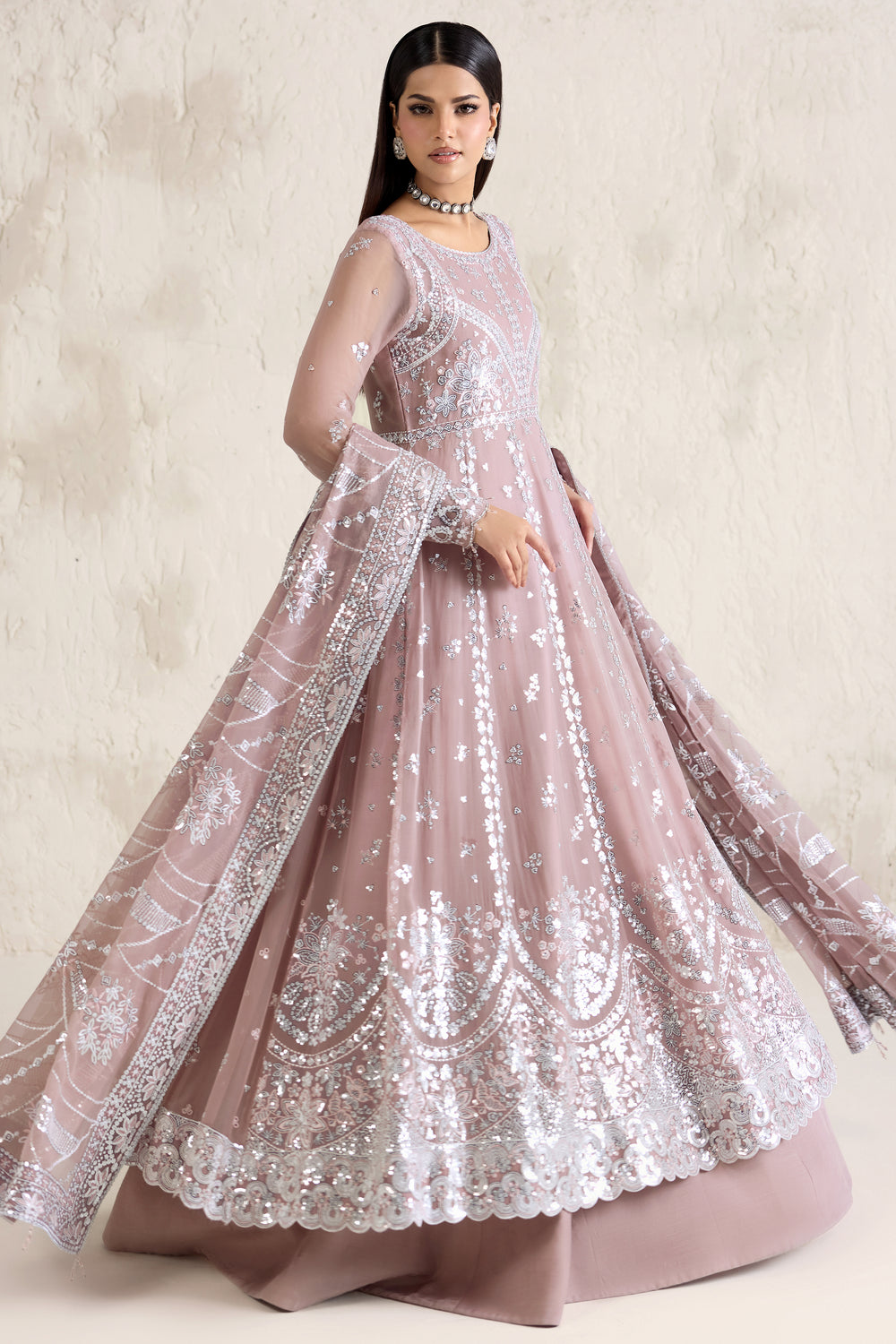 Farasha | Formals 26 | Mauve Pearl - Designer Dress - Type : Ladies Clothes - Available at Libayah - 100% Original