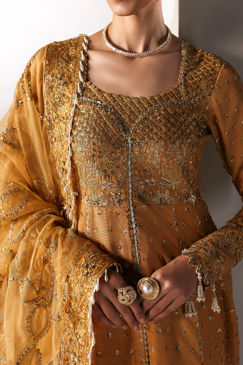 Emaan Adeel | Serein Luxe Silk | GOLDEN HOUR by Emaan Adeel - Designer Dress  - Type : Ladies Clothes - Available at Libayah - 100% Original 