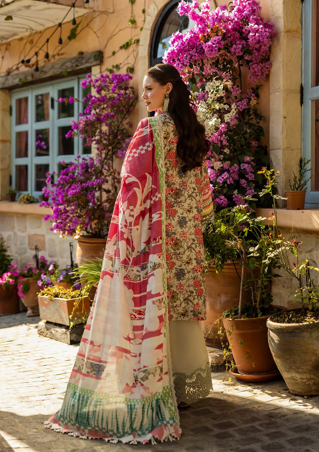 Elaf Premium | Print Chikankari 25 | ELK-01B GIARDINO by Elaf Premium - Designer Dress - Type: Ladies Clothes - Available at Libayah - 100% Original