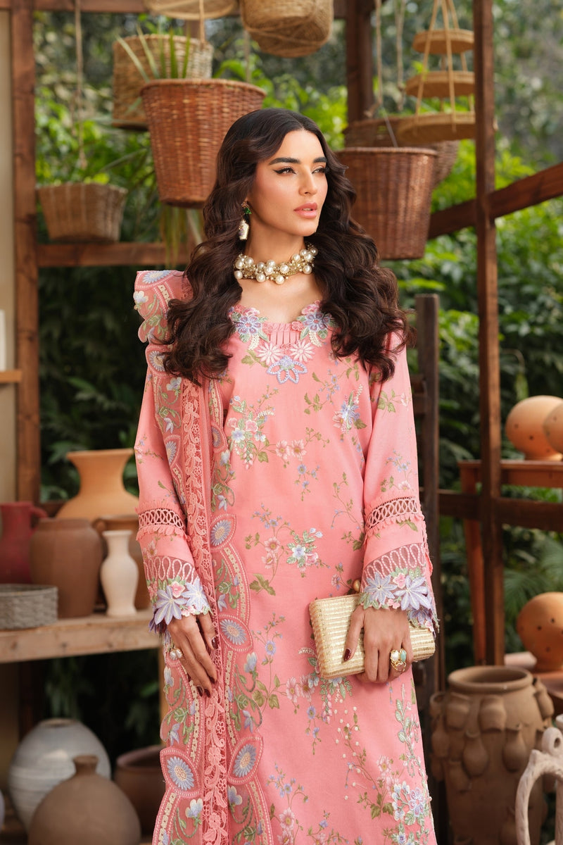 Maryam Hussain | Luxury Lawn 26 | Dimple - Designer Dress - Type : Ladies Clothes - Available at Libayah - 100% Original