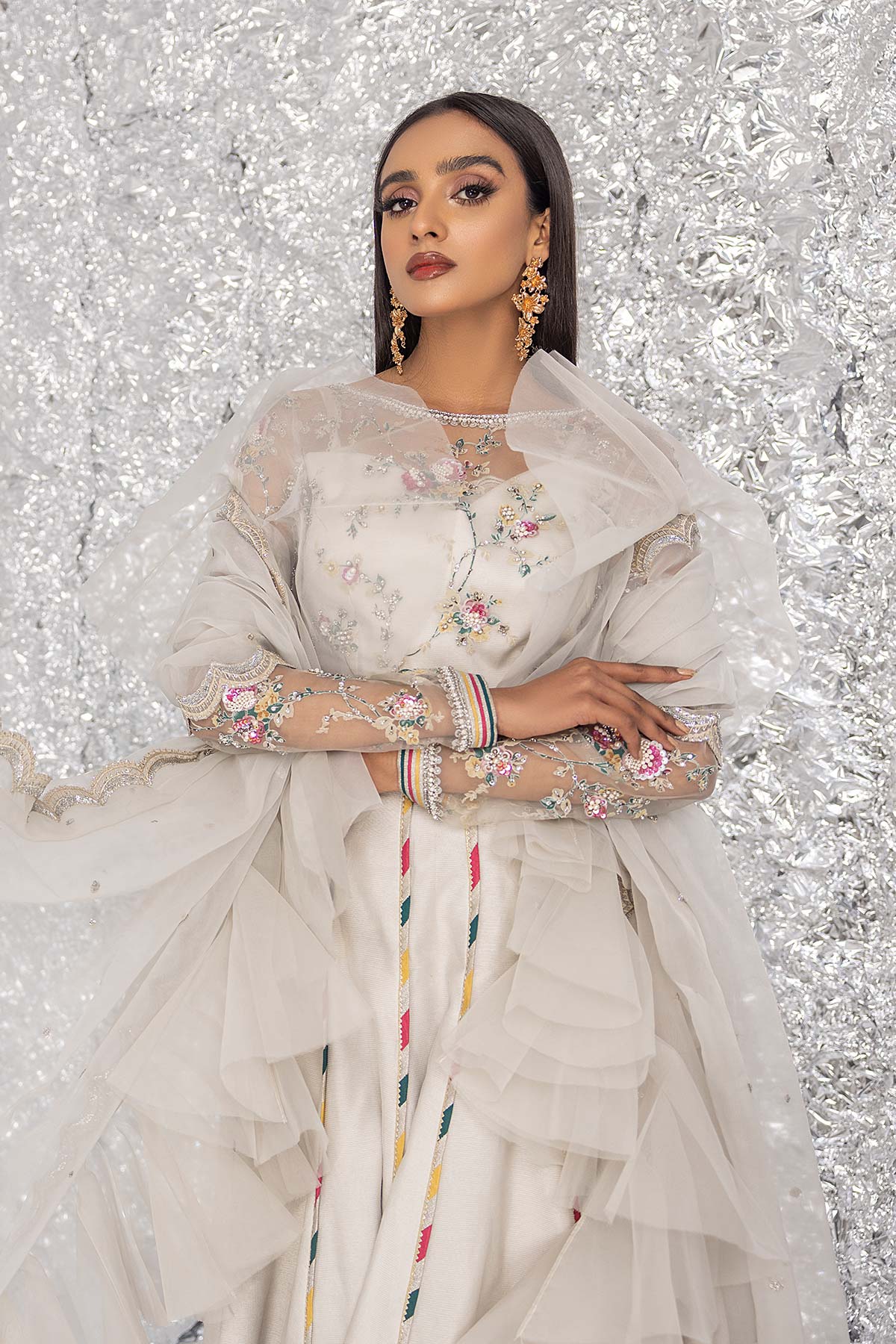 Mina Kashif | Luxury Pret | MK23-04 by Mina Kashif - Designer Dress - Type: Formal - Available at Libayah - 100% Original