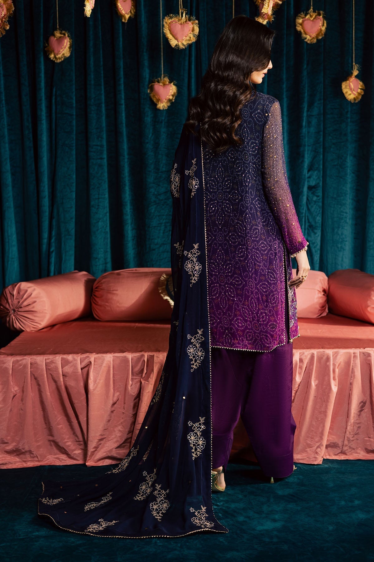 Nureh | Mukeshkari Formals | MK-23 - Designer Dress - Type : Ladies Clothes - Available at Libayah - 100% Original