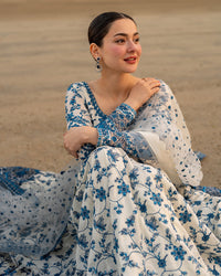 Faiza Saqlain | AYA - Unstitched Luxury Lawn '26 | Jehona by Faiza Saqlain - Designer Dress  - Type : Ladies Clothes - Available at Libayah - 100% Original 