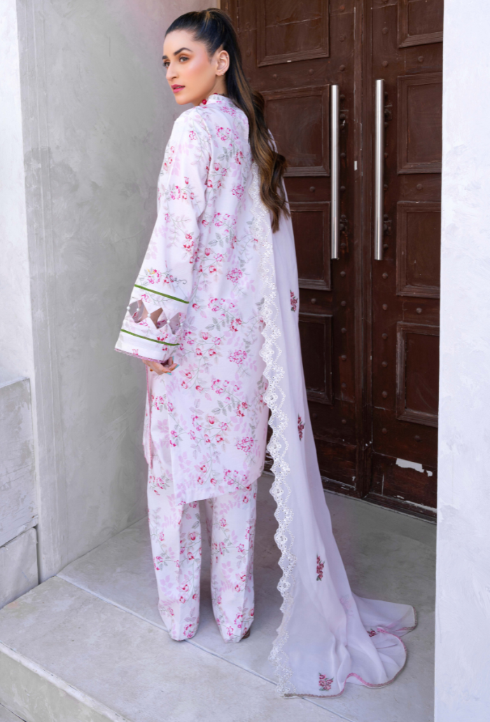 Humdum | Gardenia Lawn 24 | PLG 3 - D08 by HumDum - Designer Dress - Type: Ladies Clothes - Available at Libayah - 100% Original