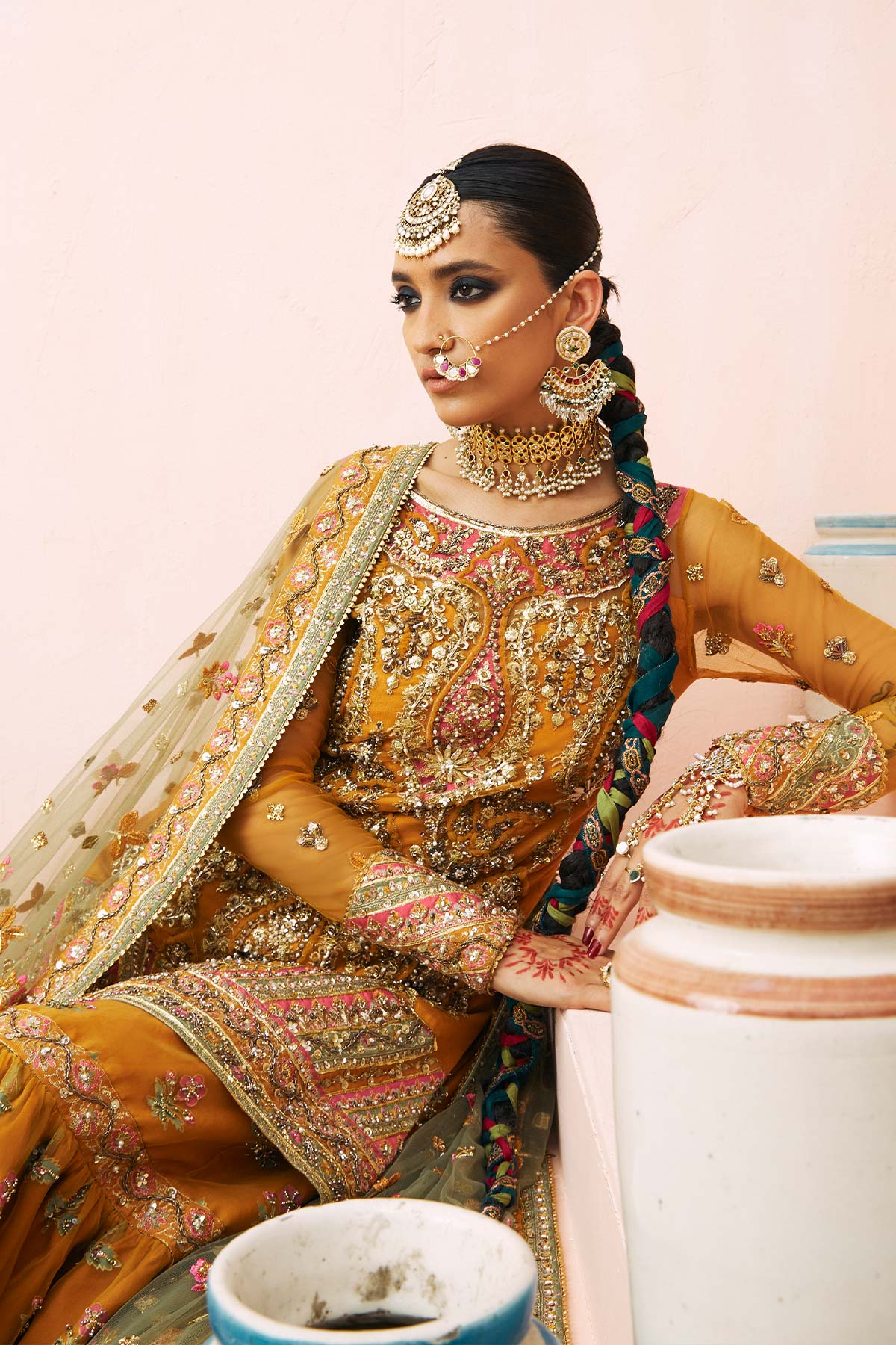 Mina Kashif | Wedding Formals | Jahanara Begum by Mina Kashif - Designer Dress - Type: Bridal - Available at Libayah - 100% Original