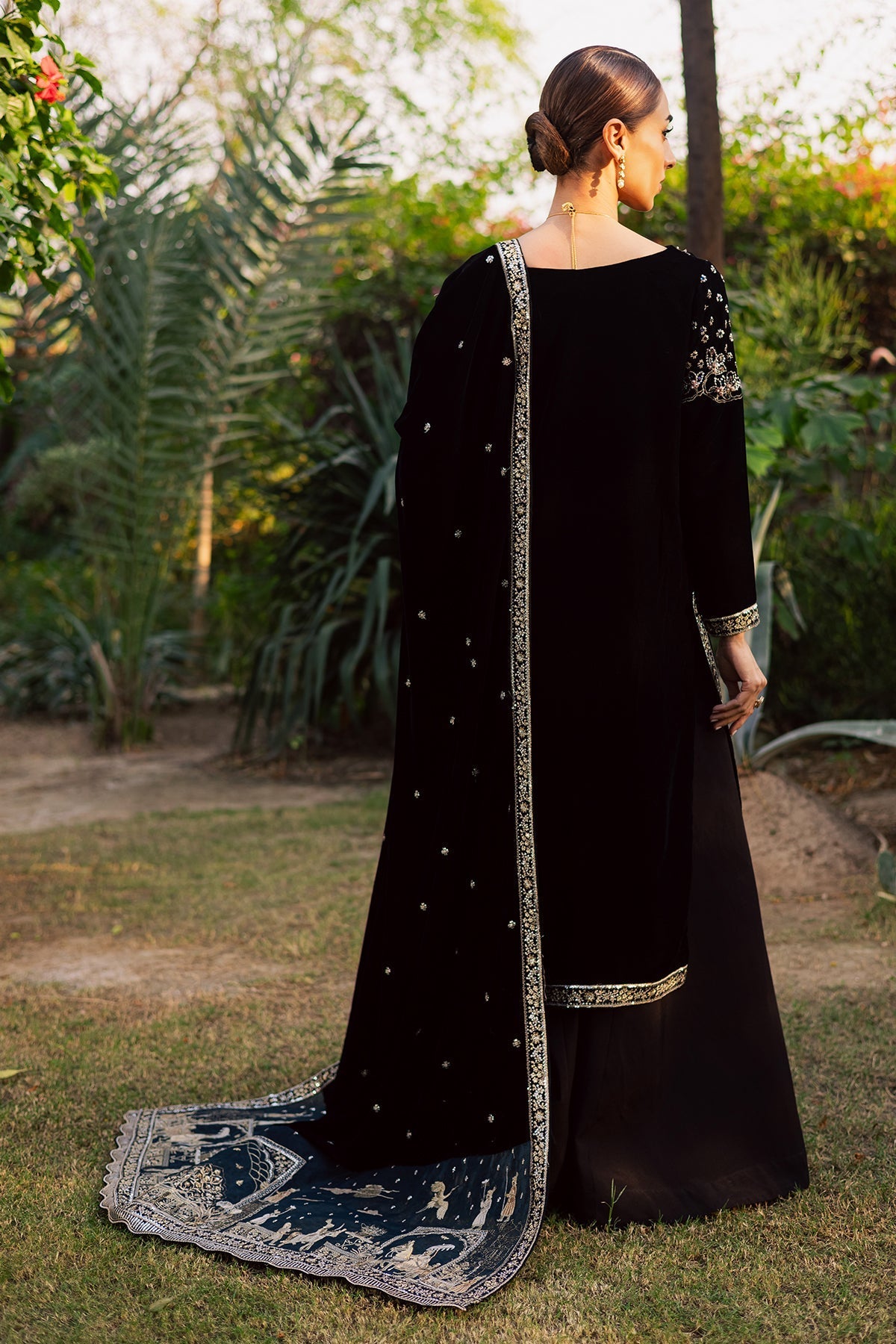 Nureh | Maya Velvet | NW-118 by Nureh - Designer Dress  - Type : Ladies Clothes - Available at Libayah - 100% Original 
