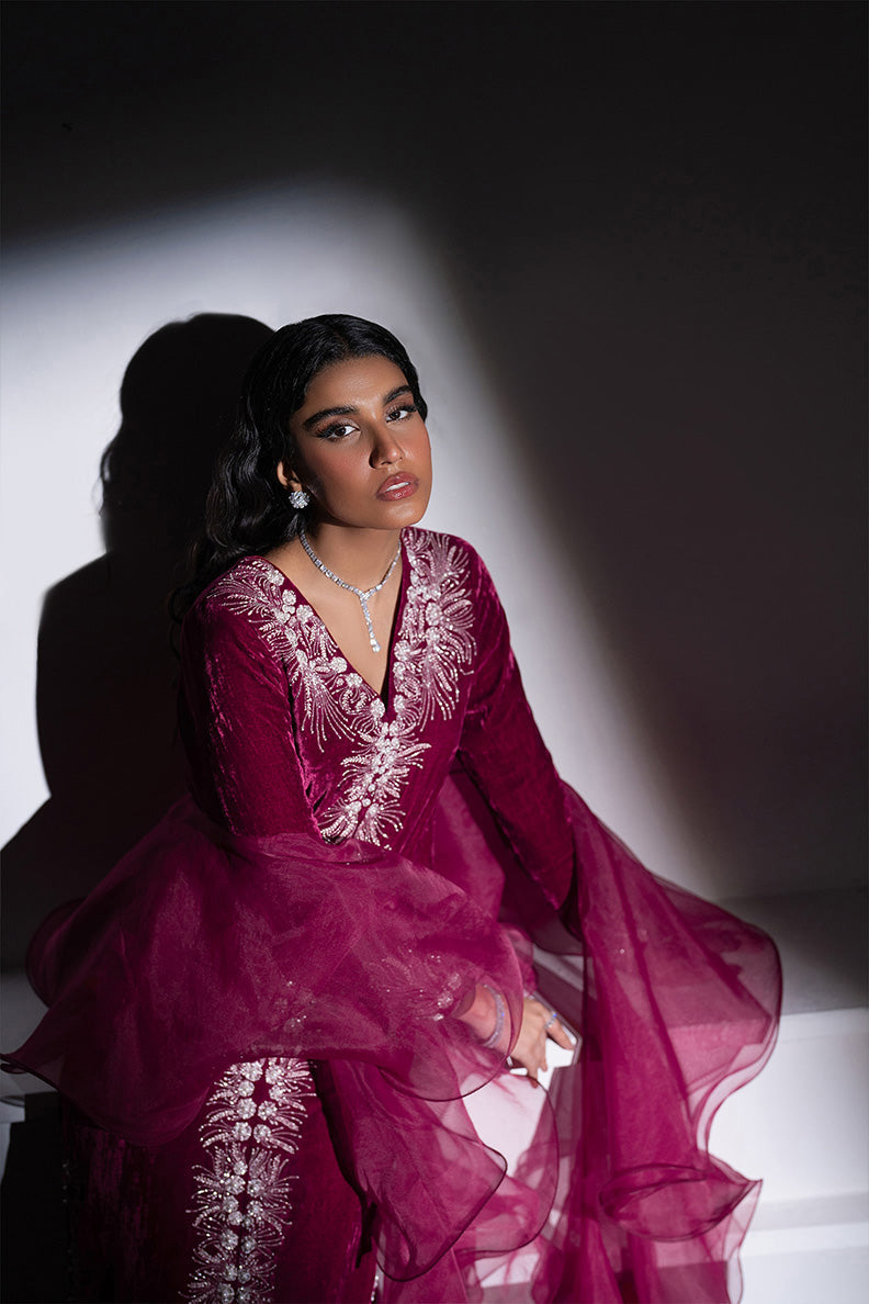 Caia | Luxury Velvet Edit 25 | Fuchsia by Caia - Designer Dress - Type: Ladies Clothes - Available at Libayah - 100% Original