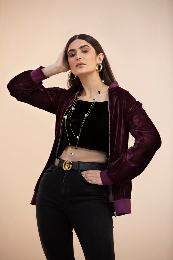 Hana | Mavi Velvets | VLT006 by Hana - Designer Dress - Type: Ladies Clothes - Available at Libayah - 100% Original