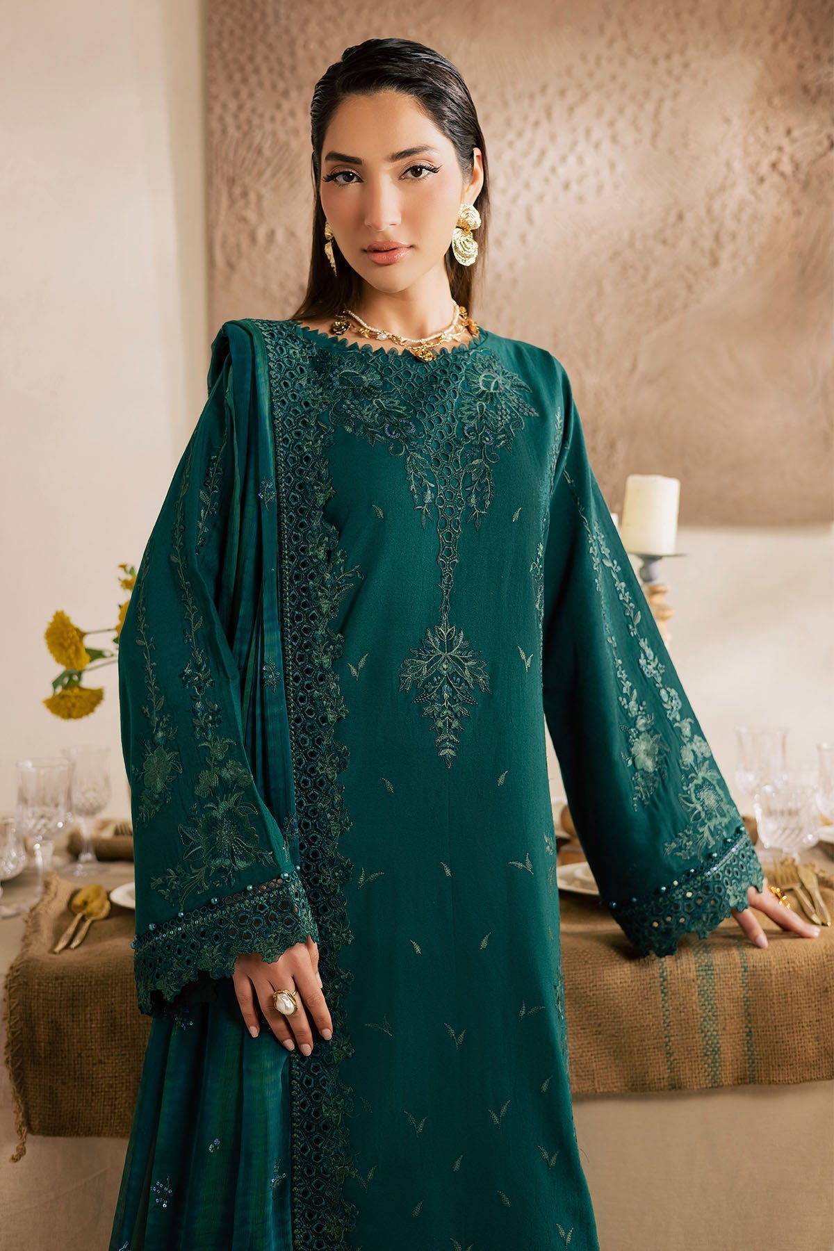 Nureh | Karandi Collection | NE-220 by Nureh - Designer Dress  - Type : Ladies Clothes - Available at Libayah - 100% Original 