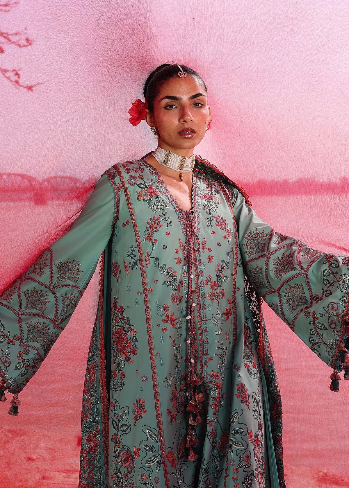 Hussain Rehar | Kalabagh Luxury Lawn 26 | Verdant by Hussain Rehar - Designer Dress  - Type : Ladies Clothes - Available at Libayah - 100% Original 