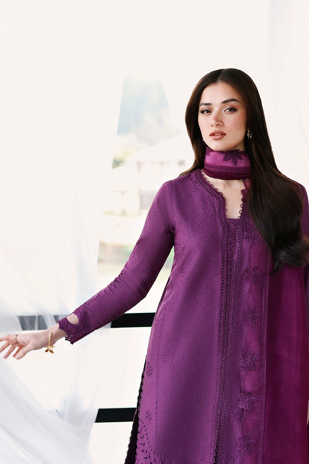 Azure | Luxury Lawn 26 | Mulberry by Azure - Designer Dress  - Type : Ladies Clothes - Available at Libayah - 100% Original 