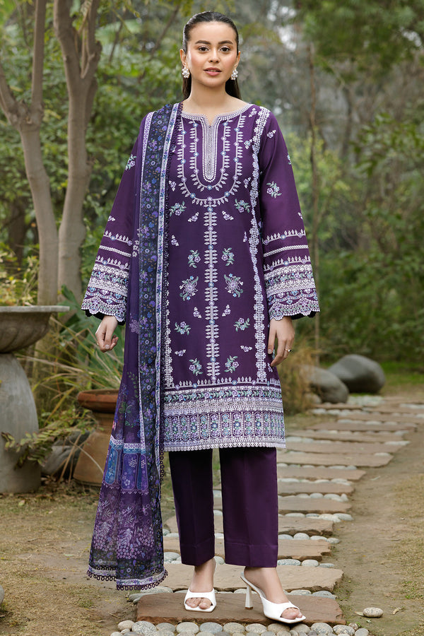 Farasha | Summer Weaves Embroidered Lawn | Regal Iris by Farasha - Designer Dress - Type: Ladies Clothes - Available at Libayah - 100% Original