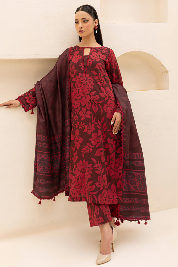 Farasha | The Winter Whispers | SCARLET by Farasha - Designer Dress - Type: Ladies Clothes - Available at Libayah - 100% Original