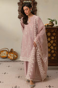 Cross Stitch | Chikankari Lawn 25 | MAUVE GLAM by Cross Stitch - Designer Dress - Type: Ladies Clothes - Available at Libayah - 100% Original