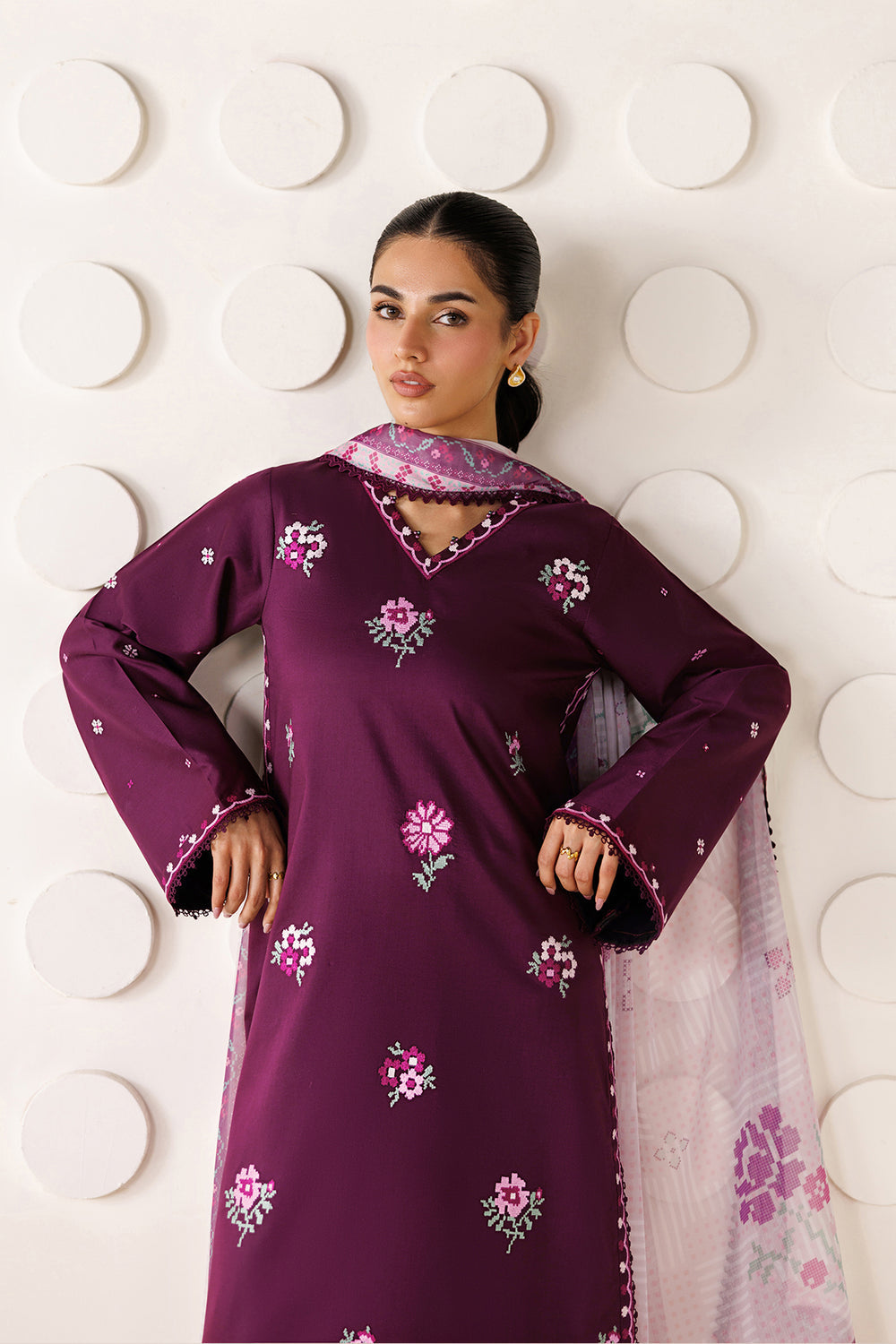 Farasha | Summer Melody 26 | Magenta Aura by Farasha - Designer Dress  - Type : Ladies Clothes - Available at Libayah - 100% Original 