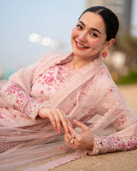 Faiza Saqlain | AYA - Unstitched Luxury Lawn '26 | Lamija by Faiza Saqlain - Designer Dress  - Type : Ladies Clothes - Available at Libayah - 100% Original 