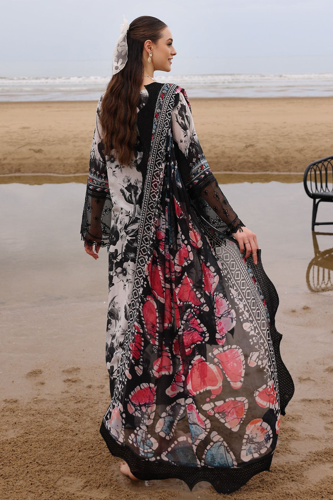 Nureh | Gardenia Embroidered Lawn 25 | NSG-175 by Nureh - Designer Dress - Type: Ladies Clothes - Available at Libayah - 100% Original