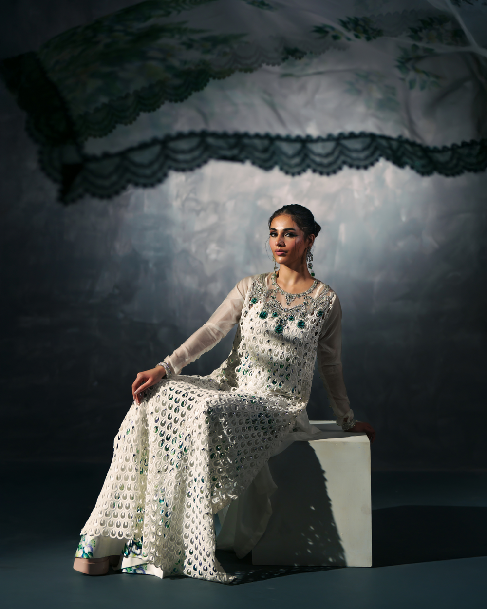 Vasal | Zyra Luxe Pret 26 | Emerald Whisper by Vasal - Designer Dress  - Type : Ladies Clothes - Available at Libayah - 100% Original 