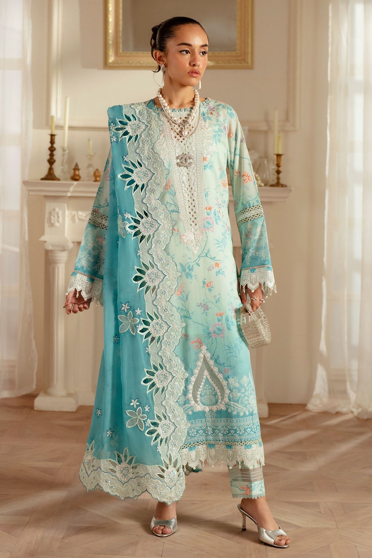 Nureh | Feya Eid Lawn | FE-06 by Nureh - Designer Dress - Type: Ladies Clothes - Available at Libayah - 100% Original