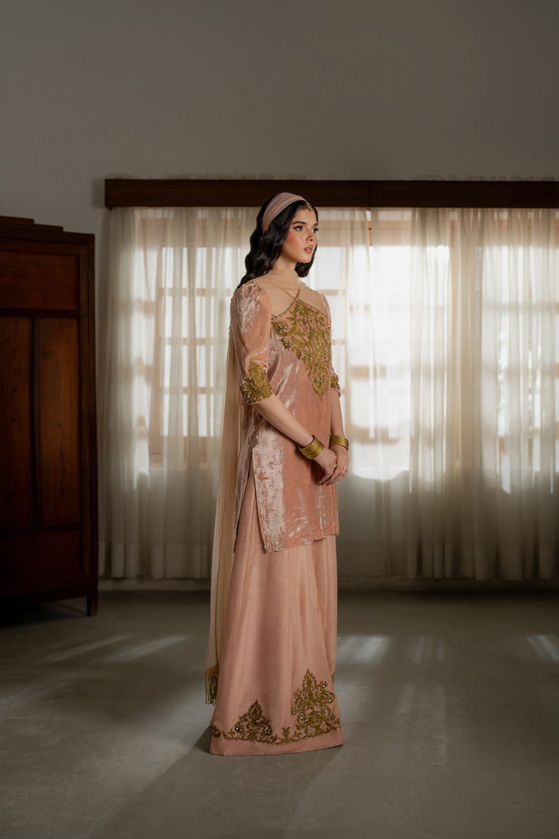 Caia | Luxury Velvet Edit 25 | Roselle (Pink) by Caia - Designer Dress - Type: Ladies Clothes - Available at Libayah - 100% Original