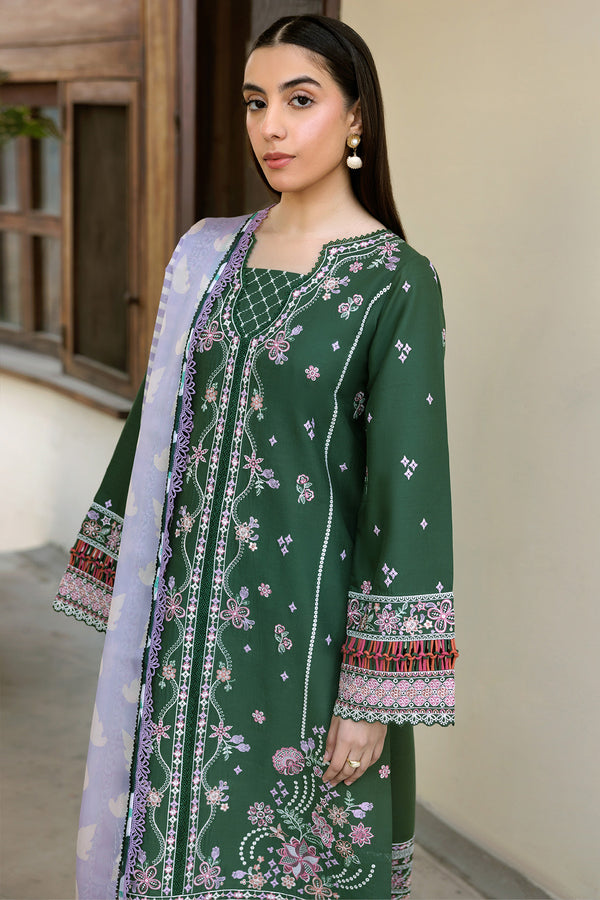 Farasha | Summer Weaves Embroidered Lawn | Emerald Eclips by Farasha - Designer Dress - Type: Ladies Clothes - Available at Libayah - 100% Original