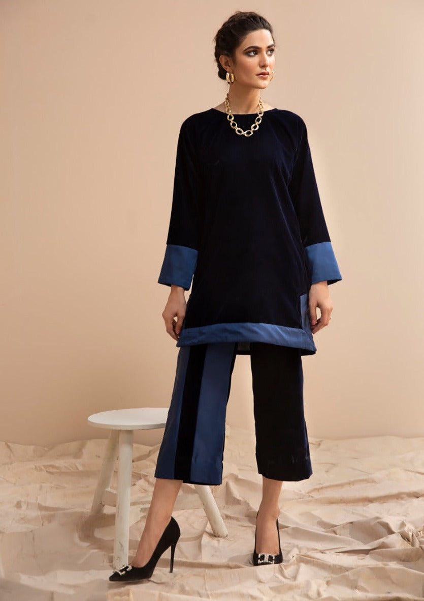 Hana | Mavi Velvets | VLT002 by Hana - Designer Dress - Type: Ladies Clothes - Available at Libayah - 100% Original