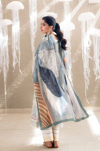 Aabyaan | Saagar Luxury Lawn 25 | ZAIRA (AS-09) by Aabyaan - Designer Dress - Type: Ladies Clothes - Available at Libayah - 100% Original