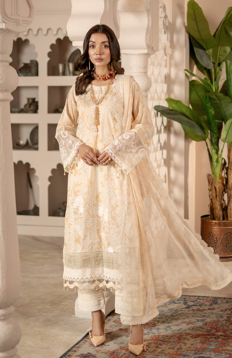 Al Zohaib | Sunshine Bloom Premium Lawn 25 | SBP-25-08 by Al Zohaib - Designer Dress - Type: Ladies Clothes - Available at Libayah - 100% Original