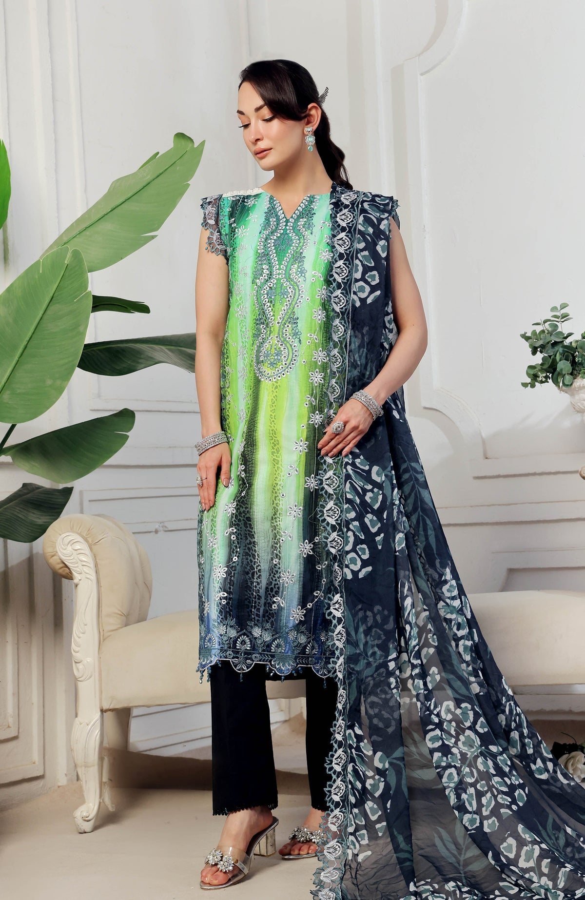 Al Zohaib | Applique Kari Cutwork Edit 25 | ACE-25-08 by Alzohaib - Designer Dress - Type: Ladies Clothes - Available at Libayah - 100% Original