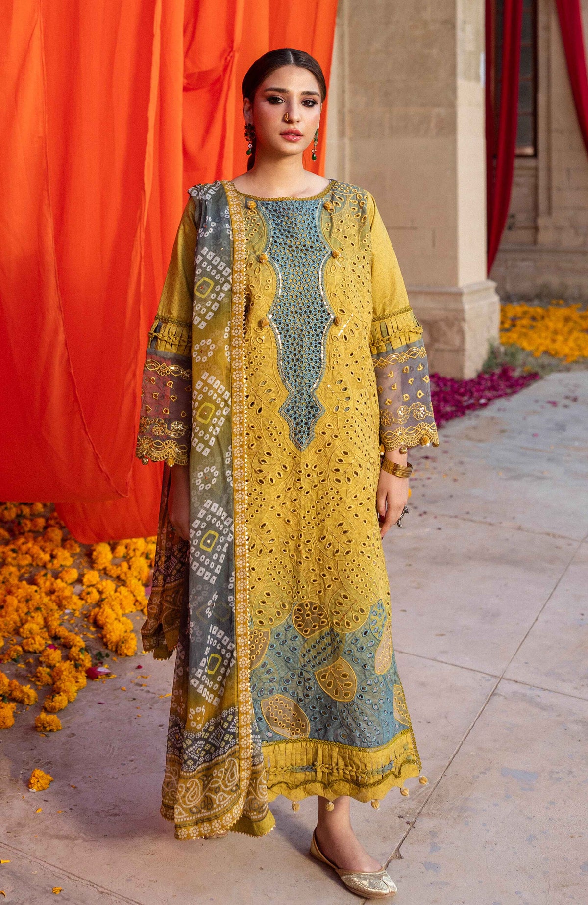Al Zohaib | Bandhani The Tale of Jaipur 25 | BTJ-25-08 by Al Zohaib - Designer Dress - Type: Ladies Clothes - Available at Libayah - 100% Original