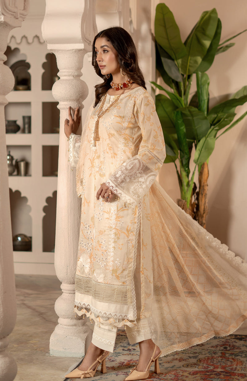 Al Zohaib | Sunshine Bloom Premium Lawn 25 | SBP-25-08 by Al Zohaib - Designer Dress - Type: Ladies Clothes - Available at Libayah - 100% Original