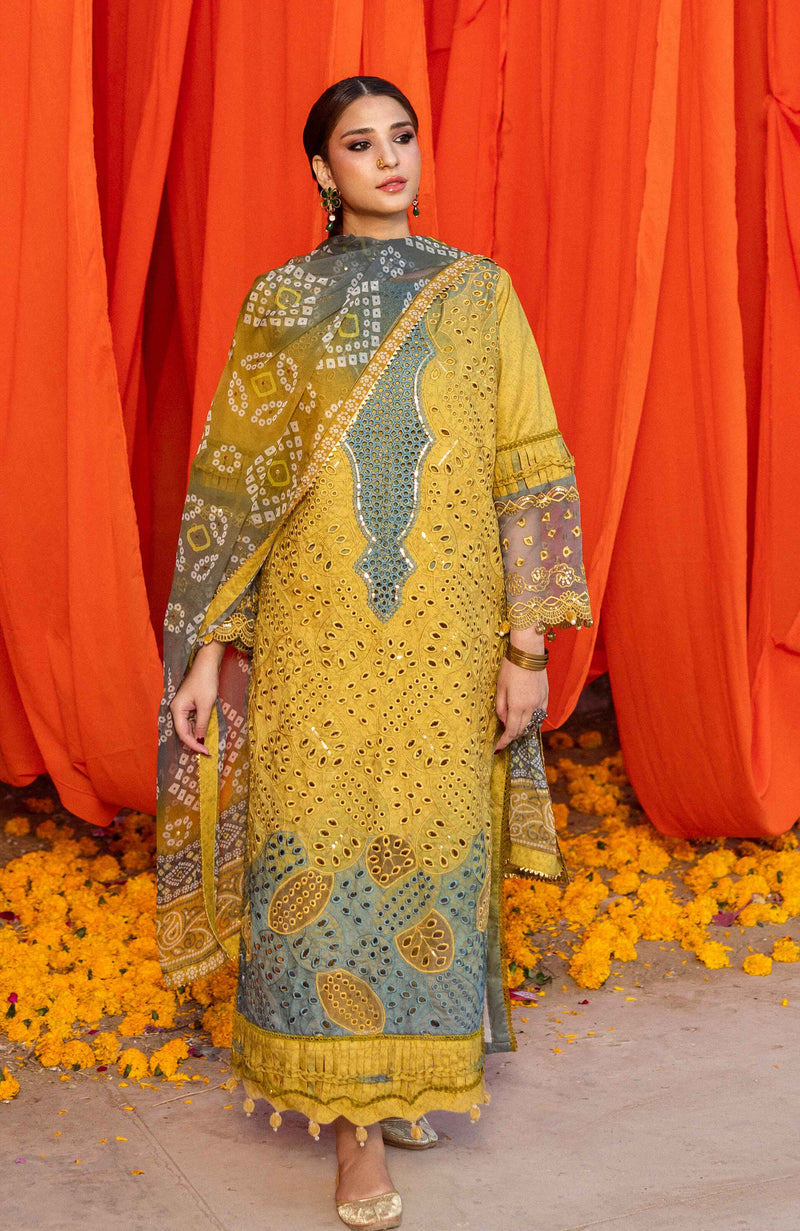 Al Zohaib | Bandhani The Tale of Jaipur 25 | BTJ-25-08 by Al Zohaib - Designer Dress - Type: Ladies Clothes - Available at Libayah - 100% Original