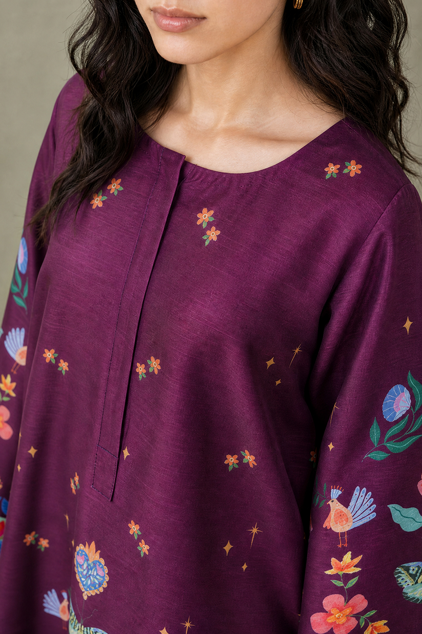Saad Shaikh | Ease Fall Edit 26 | D-06-Kaftan by Saad Shaikh - Designer Dress  - Type : Ladies Clothes - Available at Libayah - 100% Original 