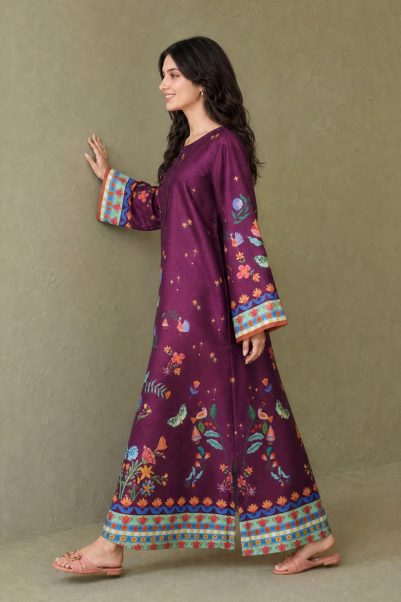 Saad Shaikh | Ease Fall Edit 26 | D-06-Kaftan by Saad Shaikh - Designer Dress  - Type : Ladies Clothes - Available at Libayah - 100% Original 