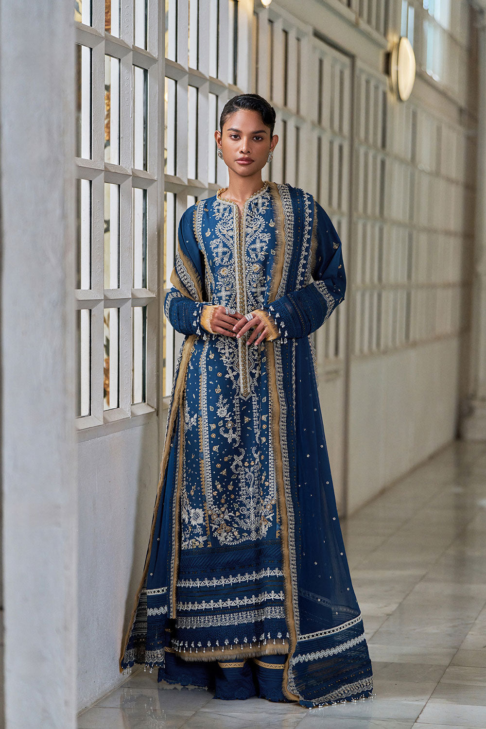 Sobia Nazir | Luxury Lawn Eid 26 | 8A by Sobia Nazir - Designer Dress - Type : Luxury Dress - Available at Libayah - 100% Original
