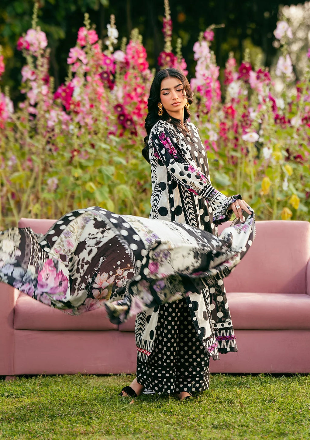 Elaf Premium | Prints 25 | EPS-2B MYSTIC NOIR by Elaf Premium - Designer Dress - Type: Ladies Clothes - Available at Libayah - 100% Original