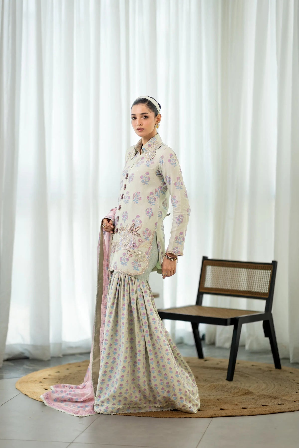 Afrozeh | Basic Pret 26 RTW | NACRE by Afrozeh - Designer Dress  - Type : Ladies Clothes - Available at Libayah - 100% Original 