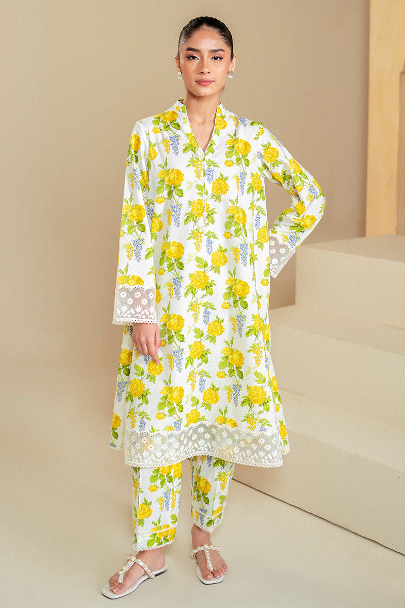 Cross Stitch | Daily Lawn 24 | SOFT HYDRANGEA-2 PIECE LAWN SUIT