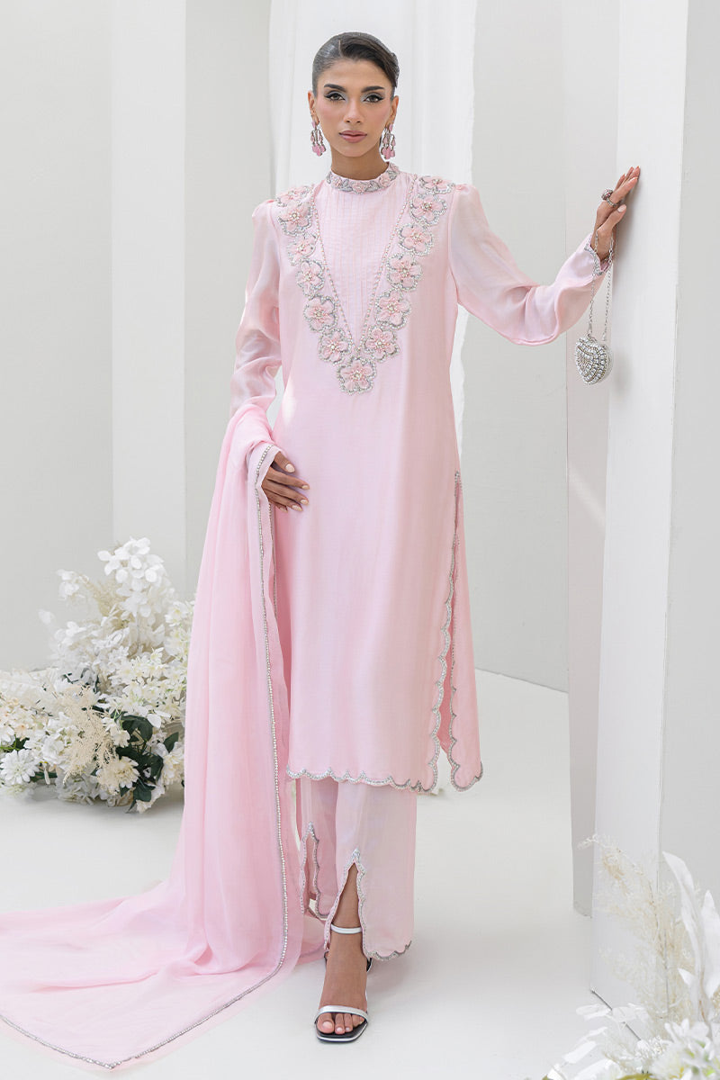 Chic Ophicial | Aarzu Luxe Pret | Blush Petal by Chic Ophicial - Designer Dress  - Type : Ladies Clothes - Available at Libayah - 100% Original 