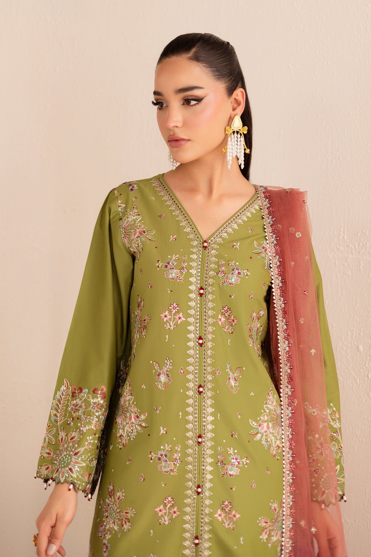 Batik | Nyra Embroidered Summer Solids | Slush by Batik - Designer Dress - Type: Ladies Clothes - Available at Libayah - 100% Original