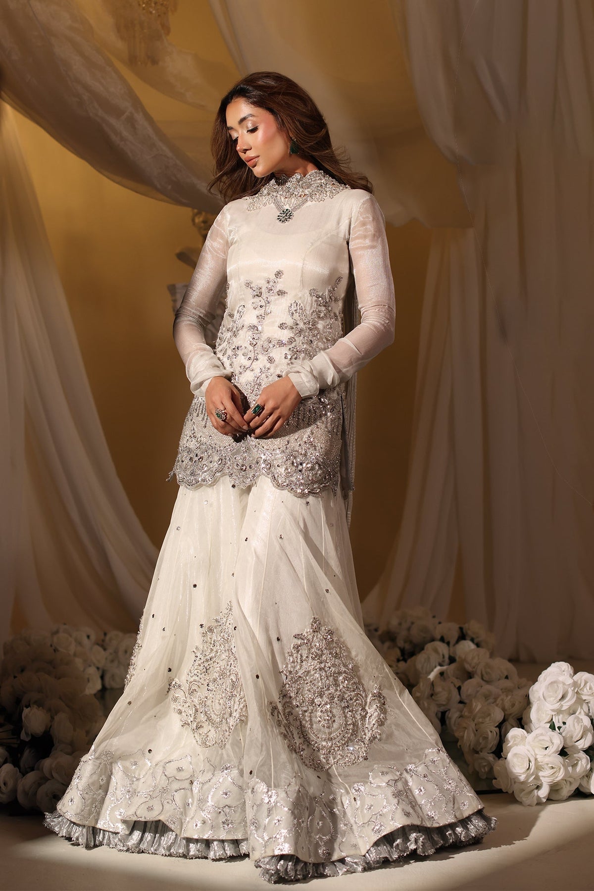 Musferah Saad | Casa Blance | Ivory Serenade by Musferah Saad - Designer Dress  - Type : Ladies Clothes - Available at Libayah - 100% Original 