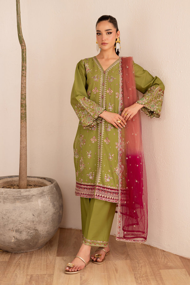 Batik | Nyra Embroidered Summer Solids | Slush by Batik - Designer Dress - Type: Ladies Clothes - Available at Libayah - 100% Original