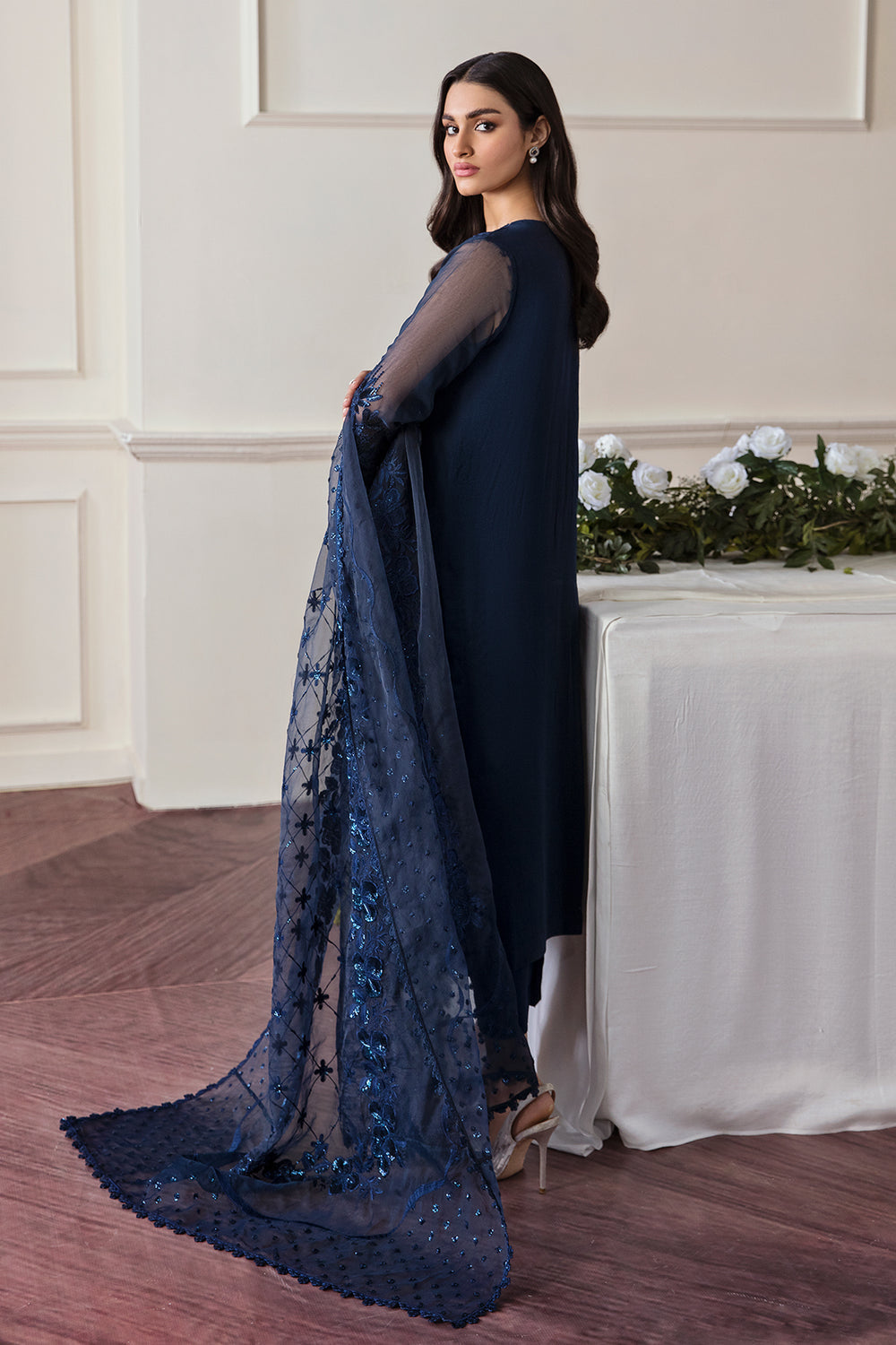 Baroque | Formals Collection | EMBROIDERED CHIFFON UF-292 by Baroque - Designer Dress  - Type : Ladies Clothes - Available at Libayah - 100% Original 