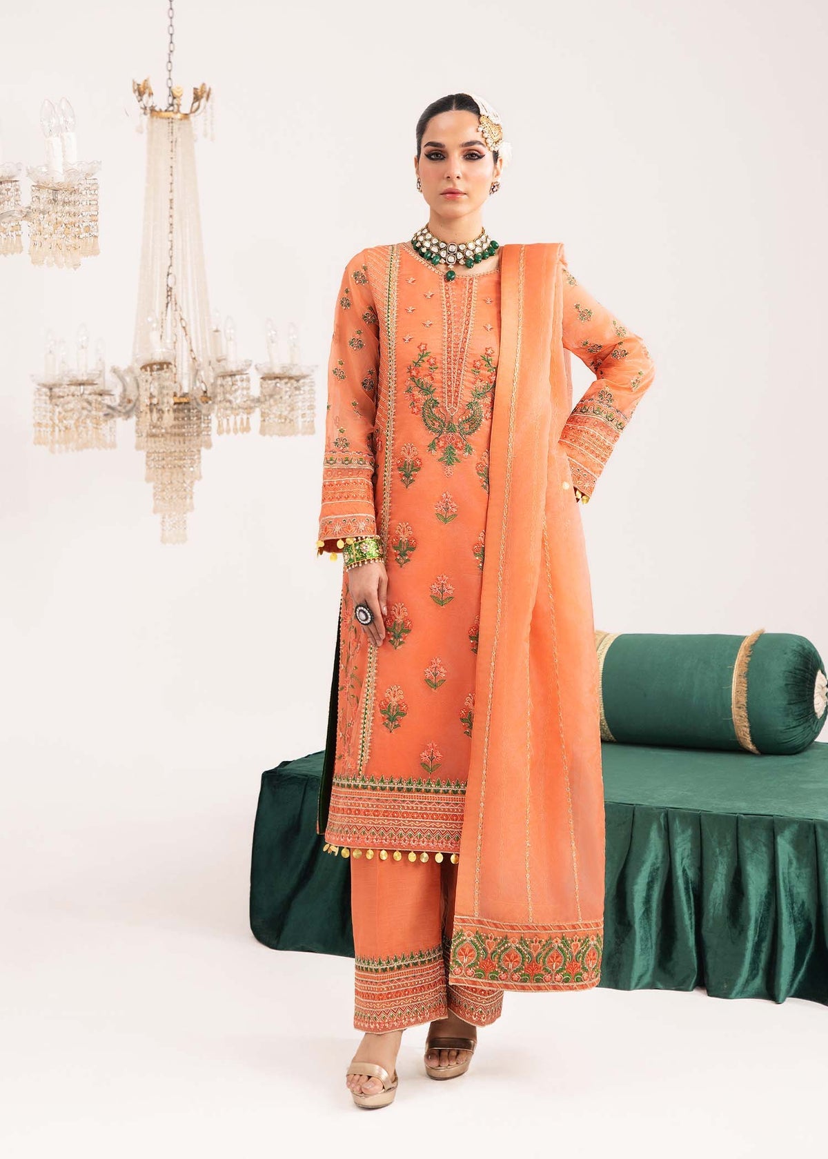 Dastoor | Sajni Luxury Eid Collection 24 | Niloofar by Dastoor - Designer Dress - Type: Ladies Clothes - Available at Libayah - 100% Original