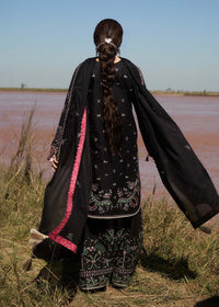Hussain Rehar | Surkh Eid Pret'25 | Siyah by Hussain Rehar - Designer Dress  - Type : Ladies Clothes - Available at Libayah - 100% Original 