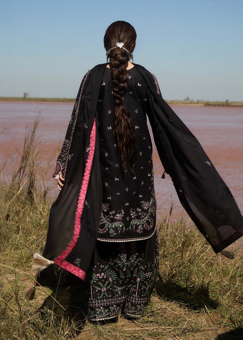 Hussain Rehar | Surkh Eid Pret'25 | Siyah by Hussain Rehar - Designer Dress  - Type : Ladies Clothes - Available at Libayah - 100% Original 