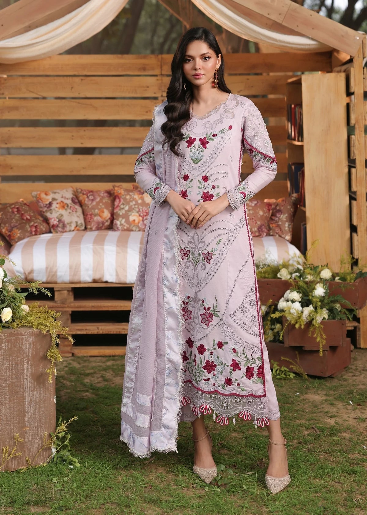 Sardinia | Tales of Petals | LAVENDAR HAZE - Designer Dress - Type : Ladies Clothes - Available at Libayah - 100% Original