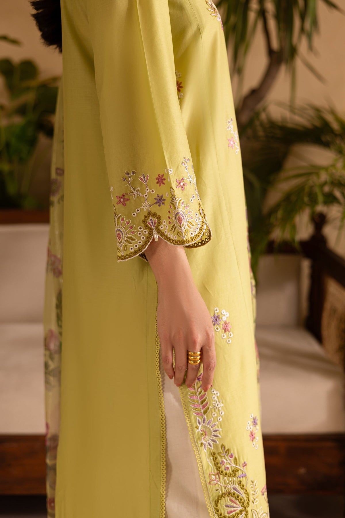 Batik | Nyra Embroidered Summer Solids | Apple Pie by Batik - Designer Dress - Type: Ladies Clothes - Available at Libayah - 100% Original